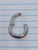 6g Silver Stainless 9/16 Hinged Hoop Seamless Ring B3458