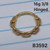 16g Gold Stainless Chain 3/8 Hinged Hoop Seamless Ring B3592