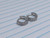 Silver CZ Hinged Hoop Earrings B0497