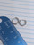 Silver CZ Hinged Hoop Earrings B0497