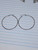 Silver Stainless 1.5 inch Hinged Hoop Earrings B3620