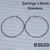 Silver Stainless 1.5 inch Hinged Hoop Earrings B3620