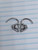 2x 12g Stainless Silver Skull Hanger Taper Gauges B3644