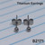 Titanium Silver 3mm Ball Stud Silver Earrings B2171