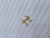 Titanium Gold 4mm Square CZ Stud Earrings B2049