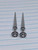 16g Stainless Silver Star Faux Tapers Plugs Earrings B3530