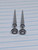 16g Stainless Silver Star Faux Tapers Plugs Earrings B3530