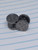 2x 16g Stainless Silver Dumbbell Faux Plugs Earrings B3527