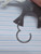 12g Silver 5/8 Hinged Hoop Seamless Ring B3664