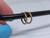Stainless Gold CZ 3/8 Hinged Hoop Earrings B3523