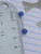14g Acrylic Stainless Blue Glitter 5/8 Barbell Tongue Ring B0755