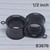 1/2 Black Stainless Add a Charm Screw Tunnels Plugs Gauges B3676