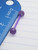 14g Flexible Purple Glitter 5/8 Tongue Nipple Ring Barbell B0269