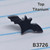 Black Titanium Bat Threadless Top B3726