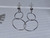 Silver Stainless Circles Stud Earrings B3811