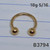 18g Gold Surgical 3mm Ball 5/16 Horseshoe Ring B3794
