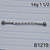 14g Silver Rhinestone Chain 1.5 Industrial Barbell Earring B1219