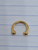 14g Gold Stainless Ball 5/16 Horseshoe Ring Gauges B3790