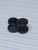 2x 18g Stainless Black Cheater Faux Plugs Earrings B3855