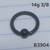 14g Black Matte 3/86 CBR/BCR Captive Ring B3904