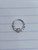 16g Stainless CZ Rose 5/16 Hinged Hoop Clicker Ring B3895