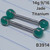 14g Titanium Green Jade 9/16 Nipple Rings Barbells B3914