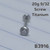 20g Titanium Round 2.5mm CZ 9/32 Nose Labret B3916