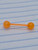 14g Flexible Orange Glow 5/8 Tongue Nipple Ring Barbell B0306