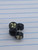 16g Black Acrylic 3-D Skull Faux Plugs Earrings B3964