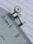 14g Silver Stainless Screw Plugs Gauges B3967