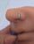 20g Titanium CZ Double Hinged  9/32 Nose Hoop B3358