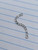 Silver CZ Nose Chain 40mm B2519