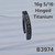 16g Black Titanium Vitrail CZ Comfort Hinged 5/16 Eyebrow Ring B3974