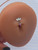 14g Titanium Dangle AB CZ Threadless 5/16 Floating Belly Ring B3992