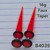 16g Red Acrylic Faux Tapers Plugs Earrings B4035
