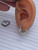 Silver Stainless Heart Huggie Hinged Hoop Earrings B4031