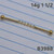 14g Gold Rhinestone Chain 1.5 Industrial Barbell Earring B3988