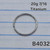20g Titanium Bend 7/16 Nose Hoop B4032