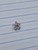 14g Titanium Silver CZ Flower Dermal Implant Top B4017