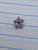 14g Titanium Silver CZ Flower Dermal Implant Top B4017