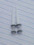 16g White Acrylic Faux Tapers Plugs Earrings B4036