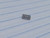16g Titanium Silver Rectangle CZ Dermal Implant Top B4019