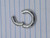 4g Silver Stainless 9/16 Hinged Hoop Seamless Ring B4021