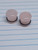 1/2 inch Rose Quartz Organic Stone Plugs Gauges B4002