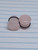 1/2 inch Rose Quartz Organic Stone Plugs Gauges B4002