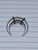 1g Silver Stainless Bull Pincher Taper Gauges B4087