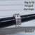 Stainless Silver CZ 5/16 Straight Hinged Hoop Earrings B4081