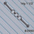 14g Silver Circle Chain 1.5 Industrial Barbell Earring B3990
