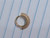 16g Gold Stacked CZ Lined Bend 5/16 Hoop Ring B4078