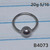 20g Silver Stainless CBR BCR 5/16 Nose Hoop Ring B4073